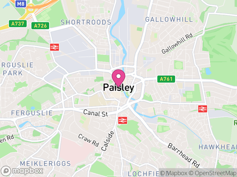 Map of Paisley