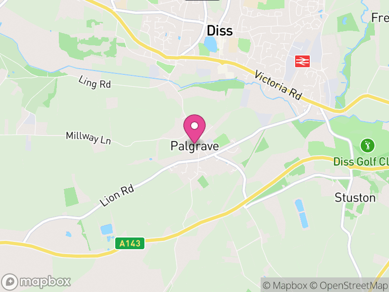 Map of Palgrave, Mid Suffolk