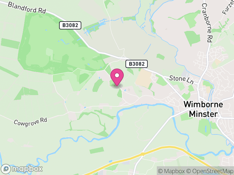 Map of Pamphill, Dorset