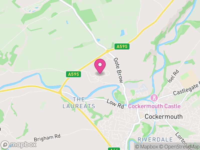 Map of Papcastle, Cumberland