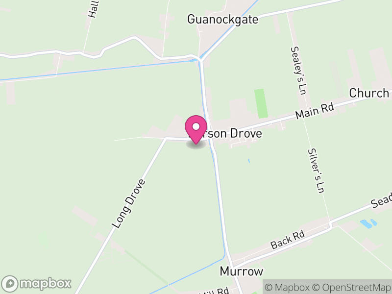 Map of Parson Drove, Fenland