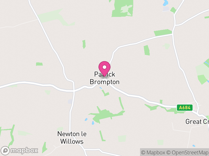 Map of Patrick Brompton, North Yorkshire