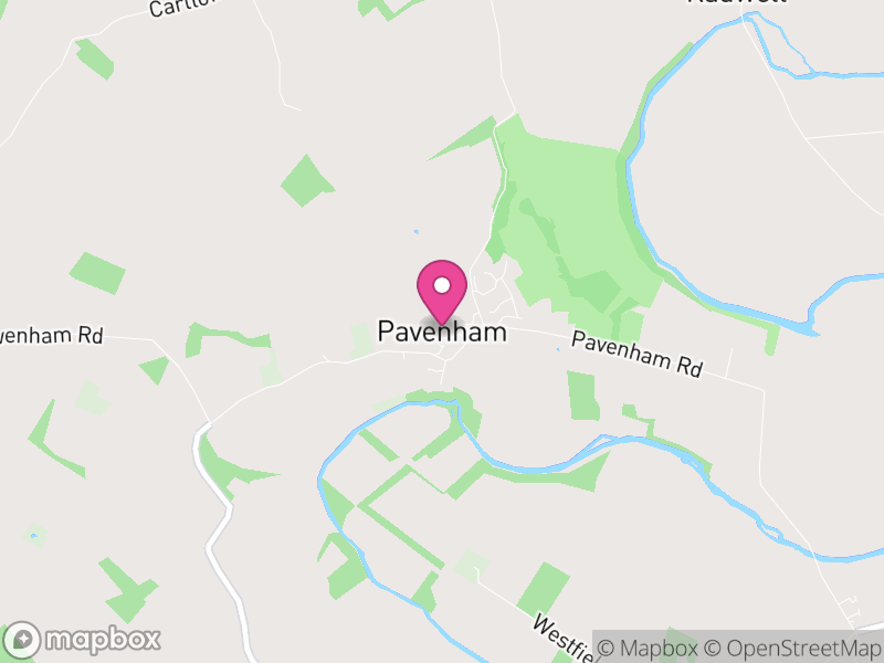 Map of Pavenham, Bedford