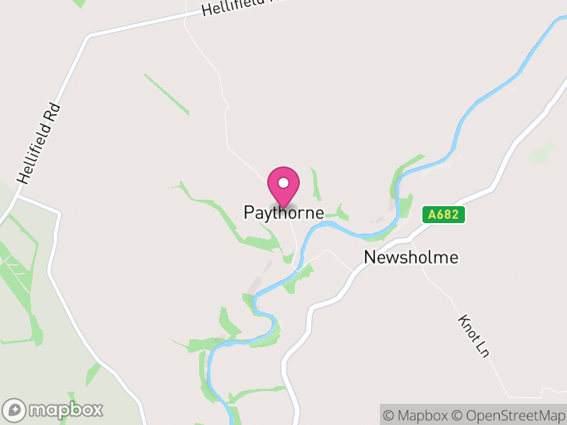 Map of Paythorne, Ribble Valley