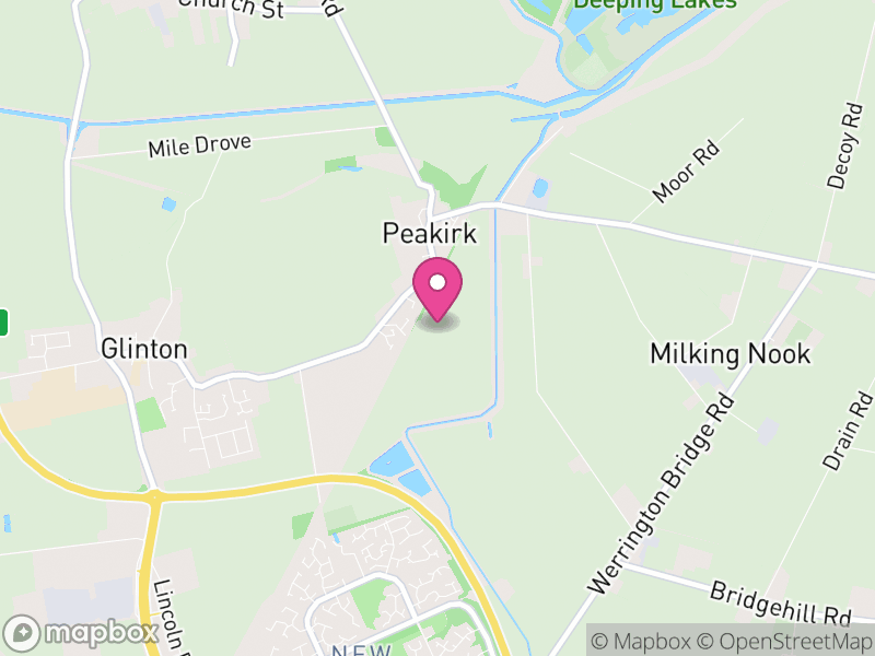 Map of Peakirk, Peterborough