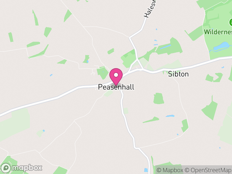 Map of Peasenhall, East Suffolk