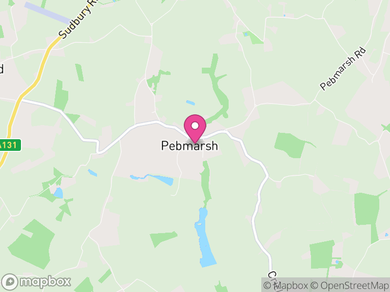 Map of Pebmarsh, Braintree