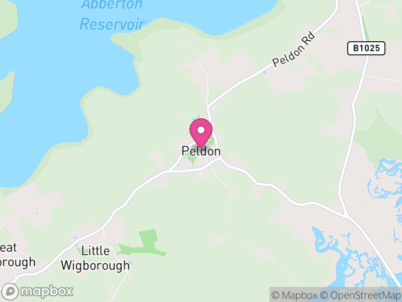 Map of Peldon, Colchester