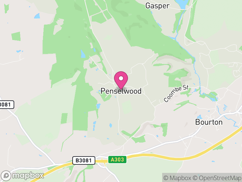 Map of Pen Selwood, Somerset