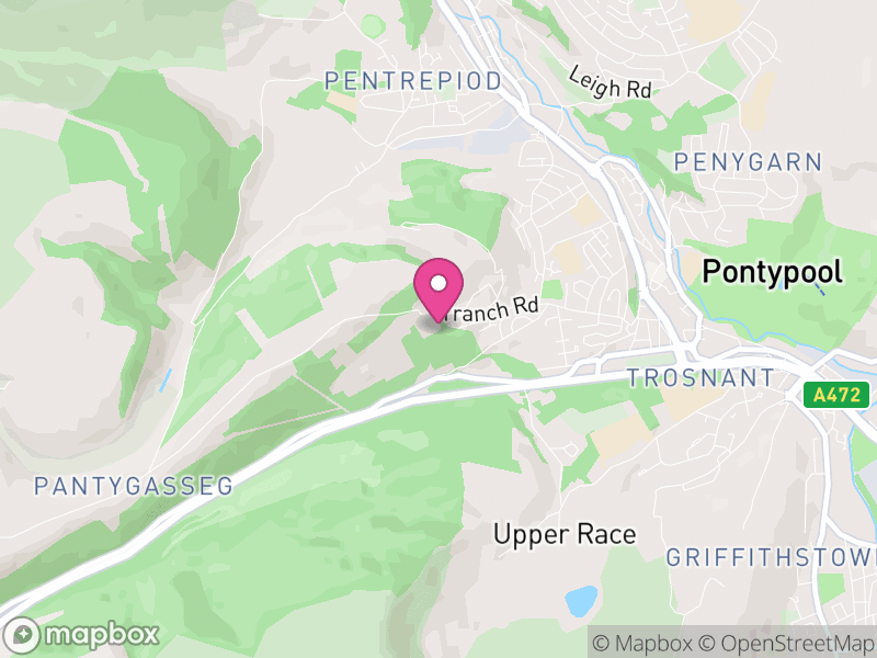 Map of Pen Tranch, Torfaen