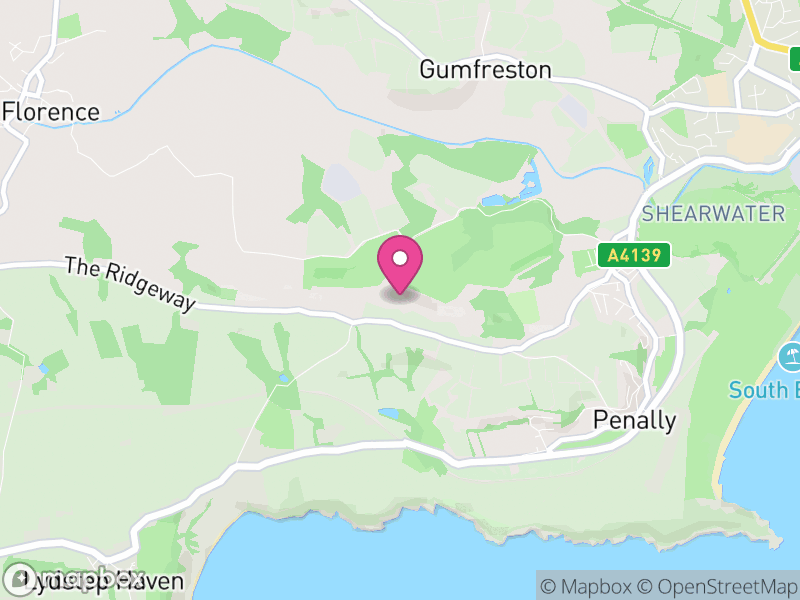 Map of Penally, Pembrokeshire