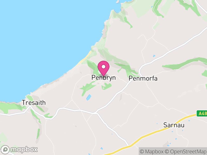 Map of Penbryn, Ceredigion