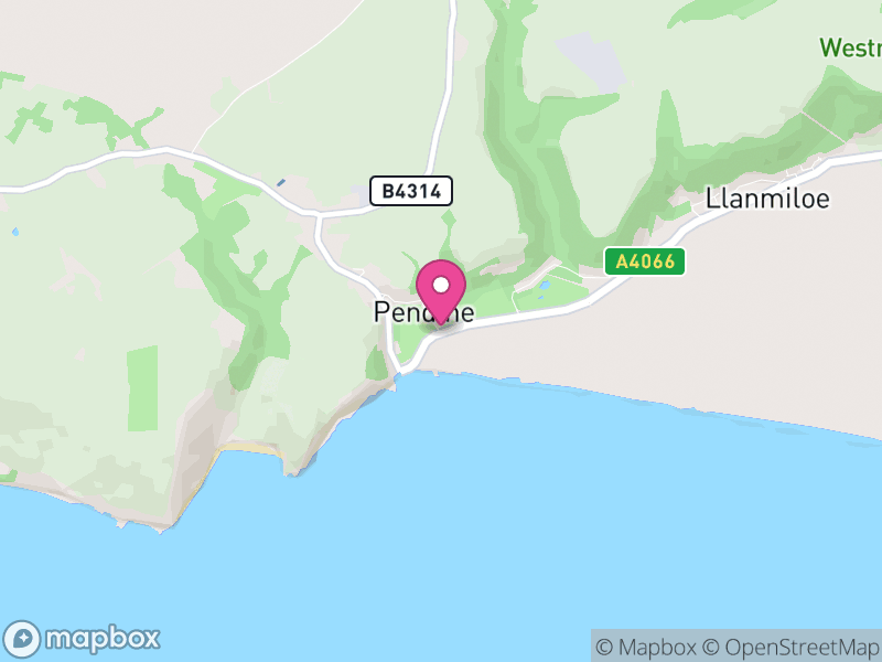 Map of Pendine, Sir Gaerfyrddin / Carmarthenshire