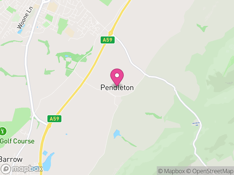 Map of Pendleton, Ribble Valley