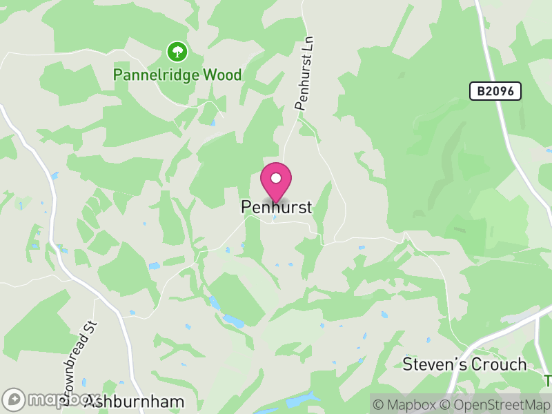 Map of Penhurst, Rother