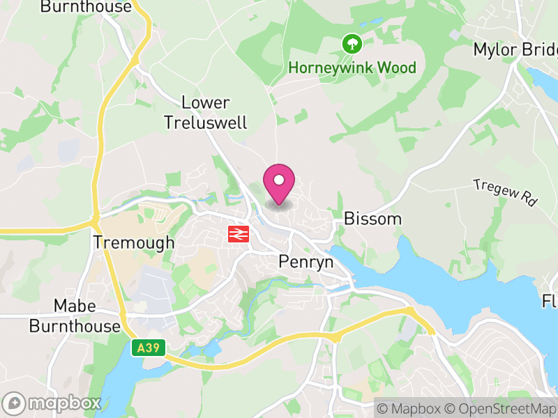 Map of Penryn, Cornwall