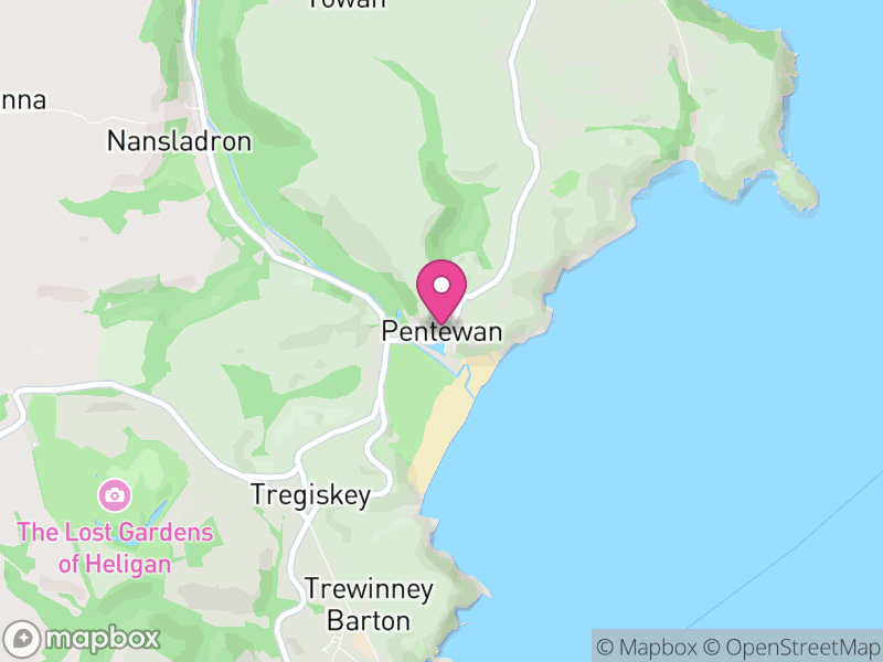Map of Pentewan Valley, Cornwall