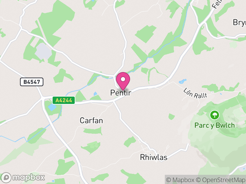 Map of Pentir, Gwynedd