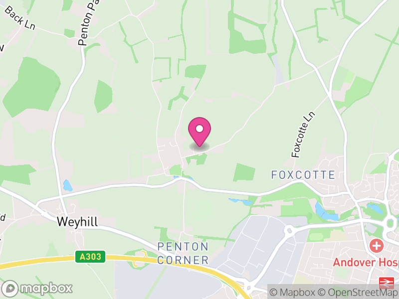 Map of Penton Mewsey, Test Valley