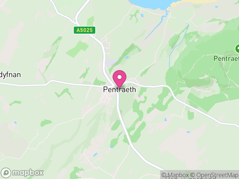 Map of Pentraeth, Ynys Môn / Isle of Anglesey