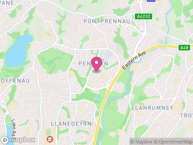 Map of Pentwyn, Cardiff