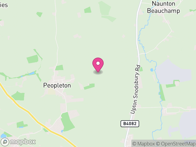 Map of Peopleton, Wychavon