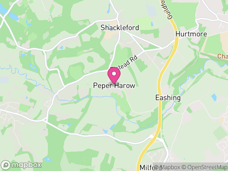 Map of Peper Harow, Waverley