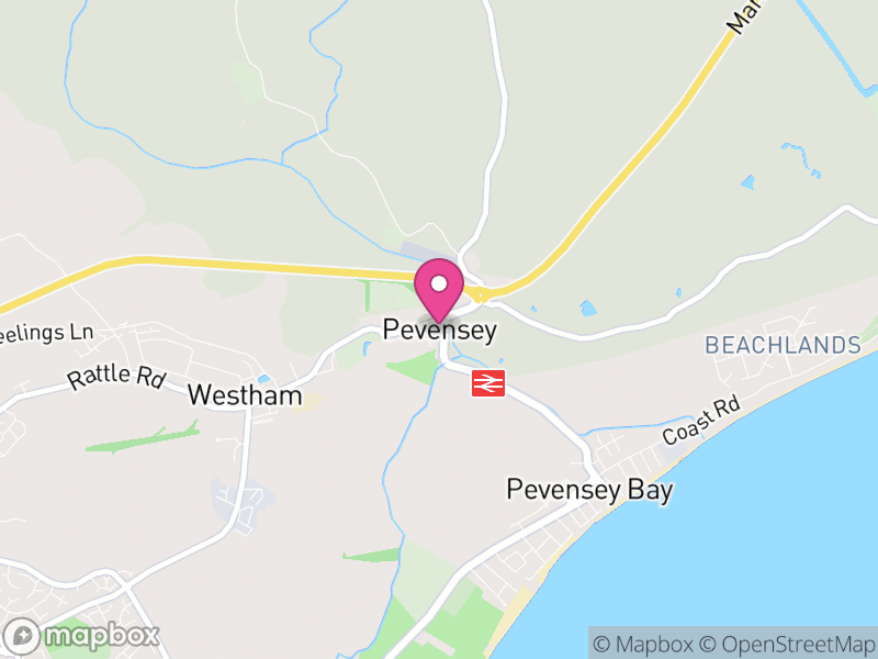 Map of Pevensey, Wealden
