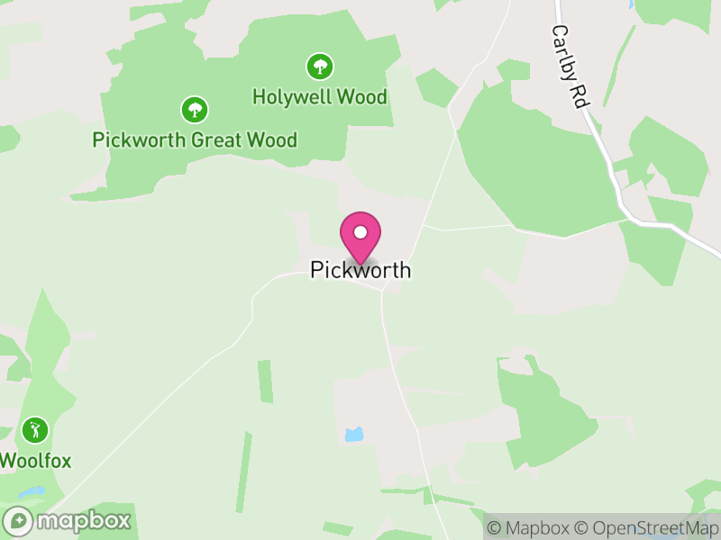 Map of Pickworth, Rutland
