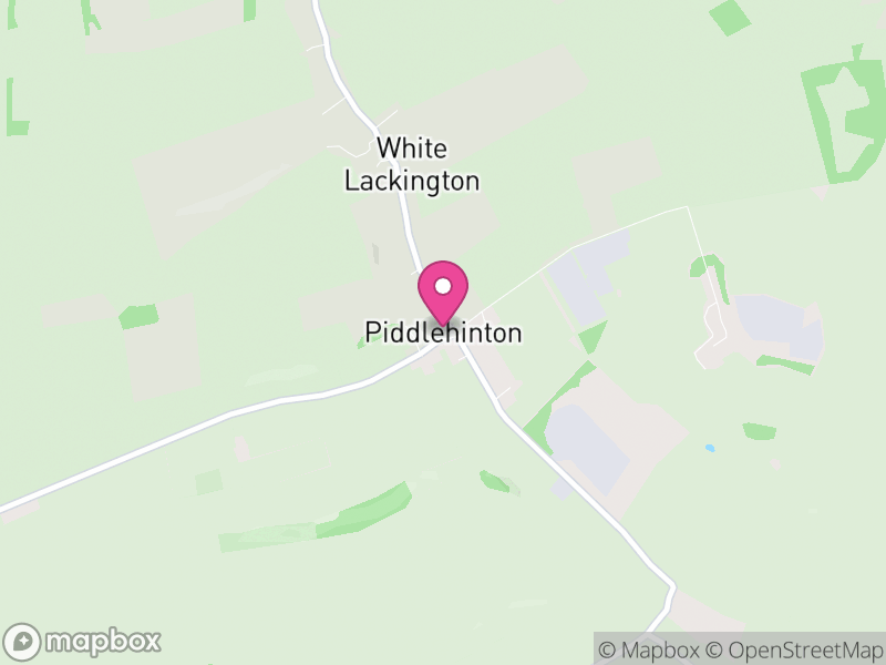 Map of Piddlehinton, Dorset