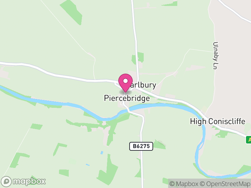 Map of Piercebridge, Darlington