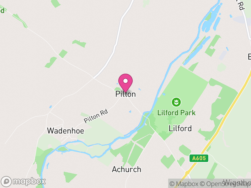 Map of Pilton, North Northamptonshire