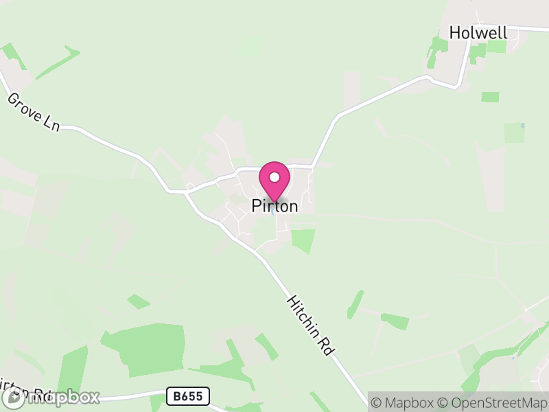Map of Pirton, North Hertfordshire