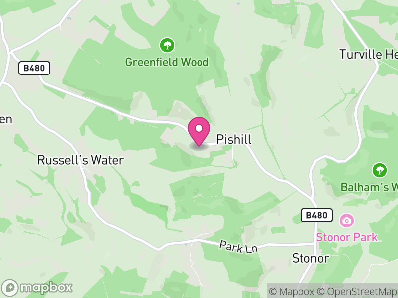 Map of Pishill with Stonor, South Oxfordshire