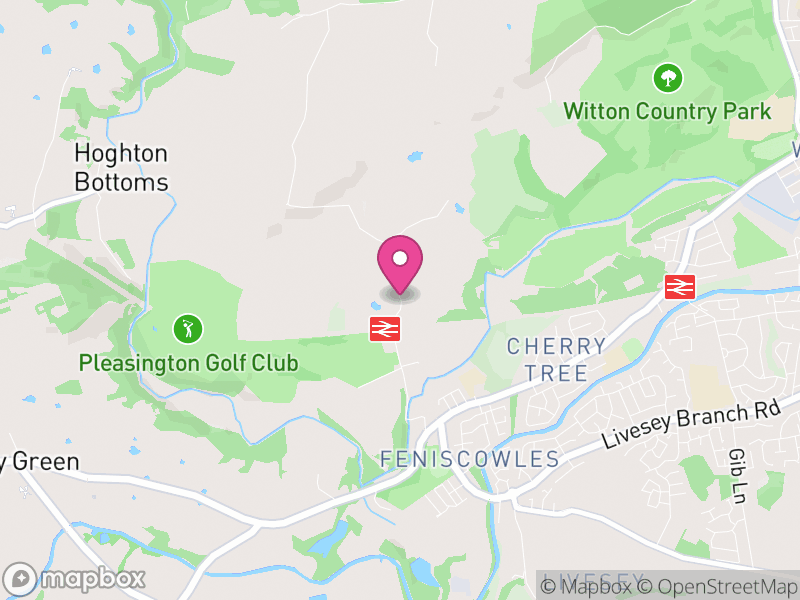 Map of Pleasington, Blackburn with Darwen