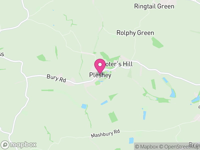 Map of Pleshey, Chelmsford