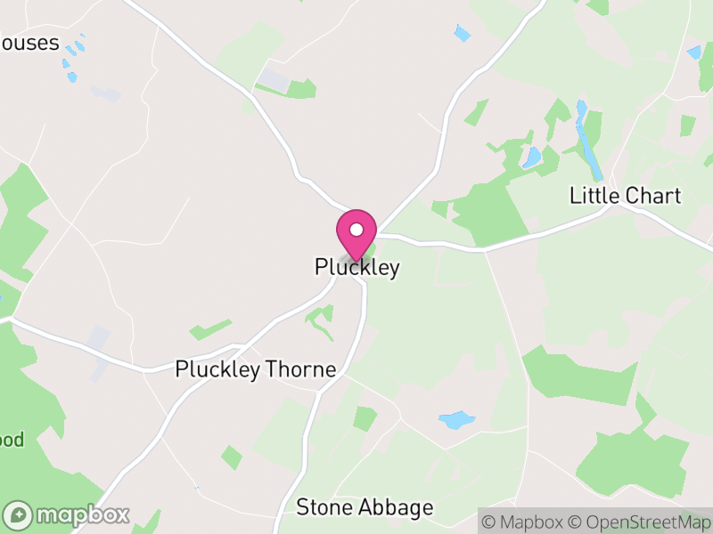 Map of Pluckley, Ashford
