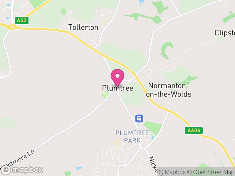 Map of Plumtree, Rushcliffe