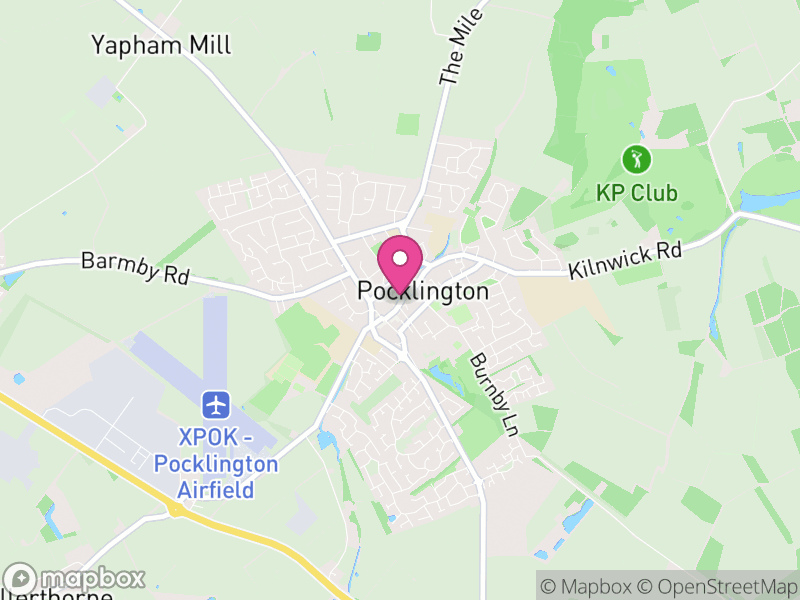 Map of Pocklington, East Riding of Yorkshire