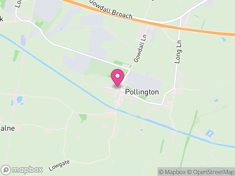 Map of Pollington, East Riding of Yorkshire