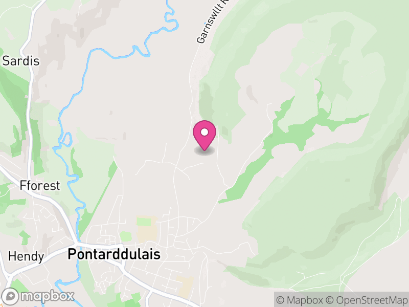 Map of Pontarddulais, Swansea
