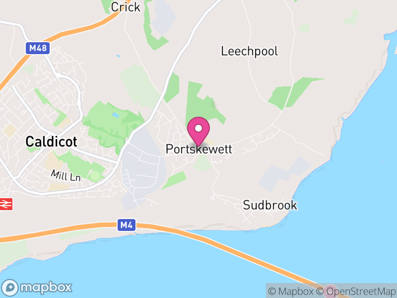 Map of Portskewett, Monmouthshire