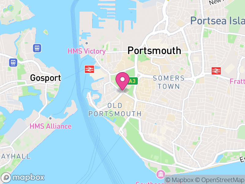 Map of Portsmouth, England