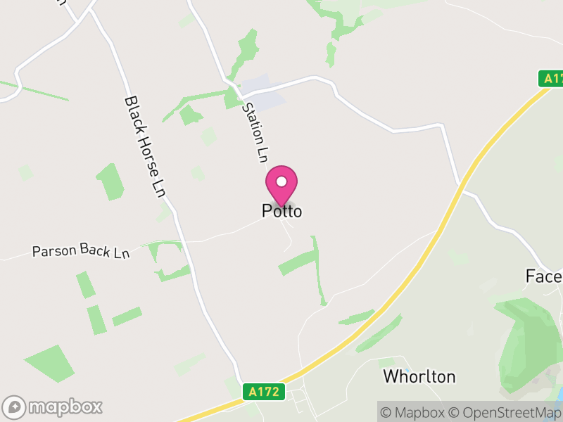 Map of Potto, North Yorkshire