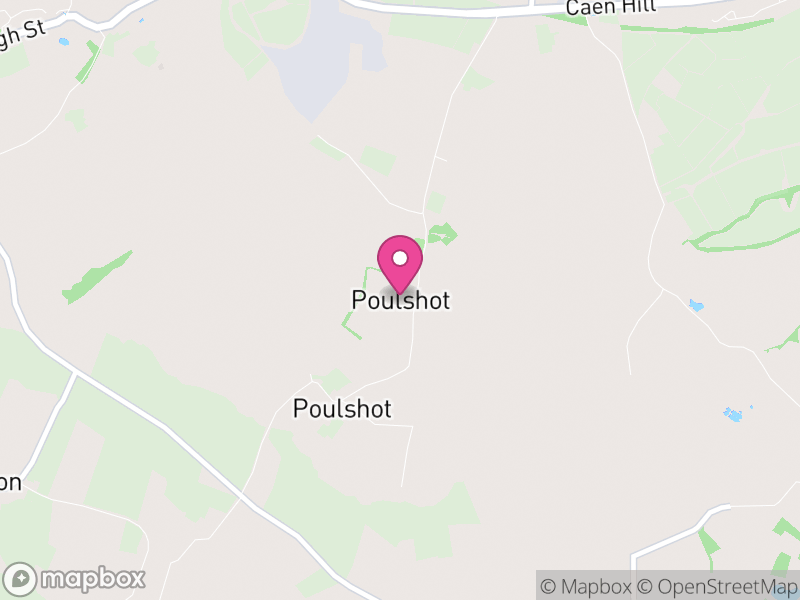 Map of Poulshot, Wiltshire