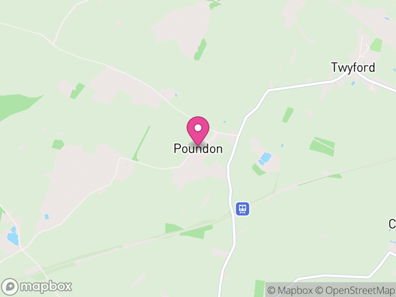 Map of Poundon, Buckinghamshire