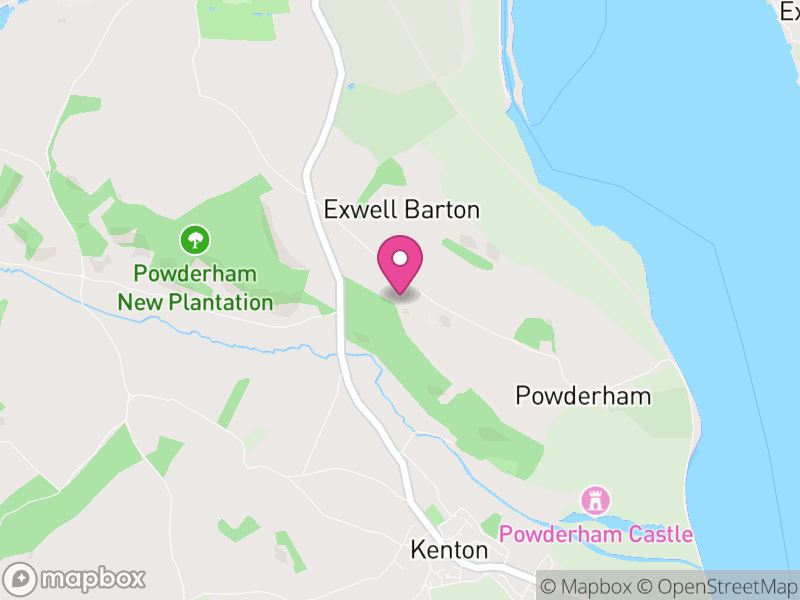 Map of Powderham, Teignbridge