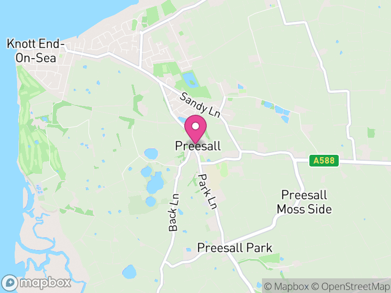 Map of Preesall, Wyre