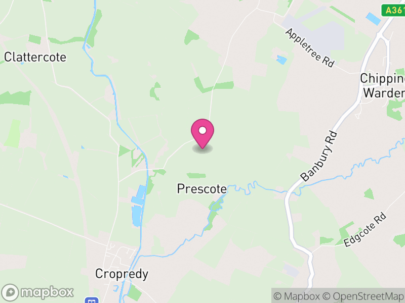 Map of Prescote, Cherwell