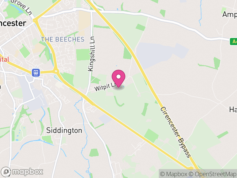 Map of Preston, Cotswold